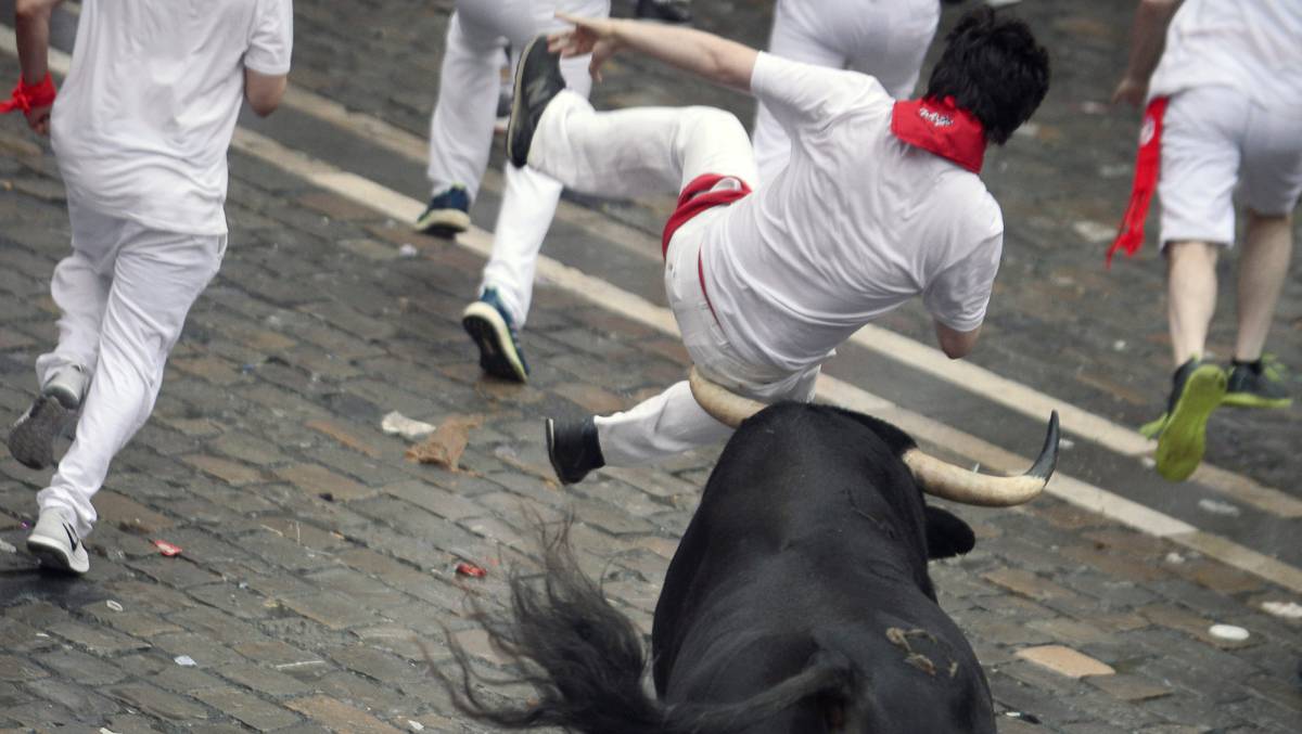Primer encierro de San Fermín.
