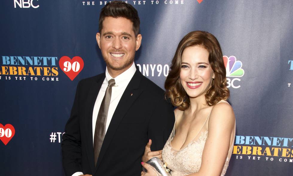 Michael BublÃ© y Luisana Lopilato en un concierto en Nueva York en septiembre de 2016.