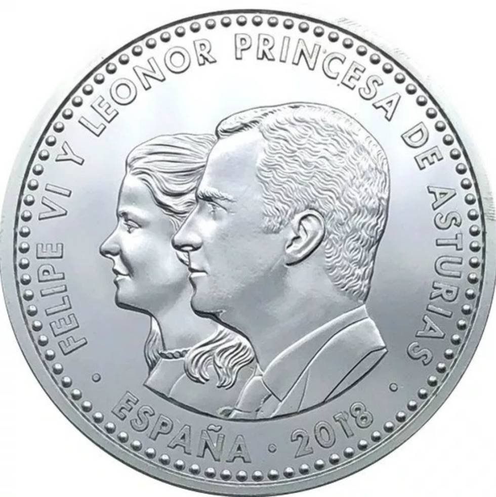 La moneda con la imagen de la princesa Leonor.