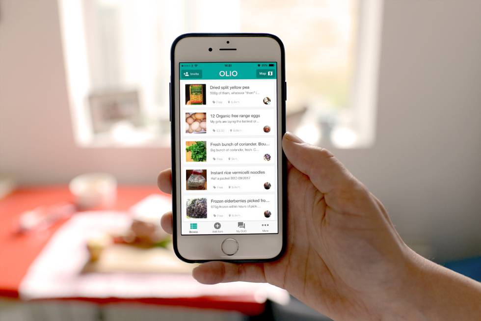 Olio es una aplicación de redistribución de comida. ¿Su aspiración? Despilfarro cero.