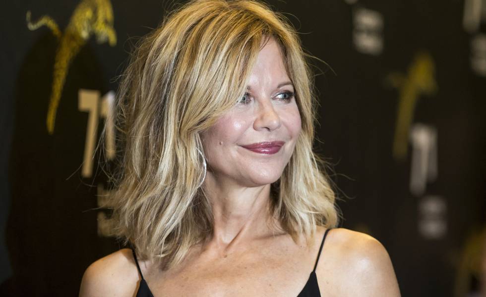 Meg Ryan, durante su visita al 71º Festival de Locarno, la noche del 3 de agosto de 2018.