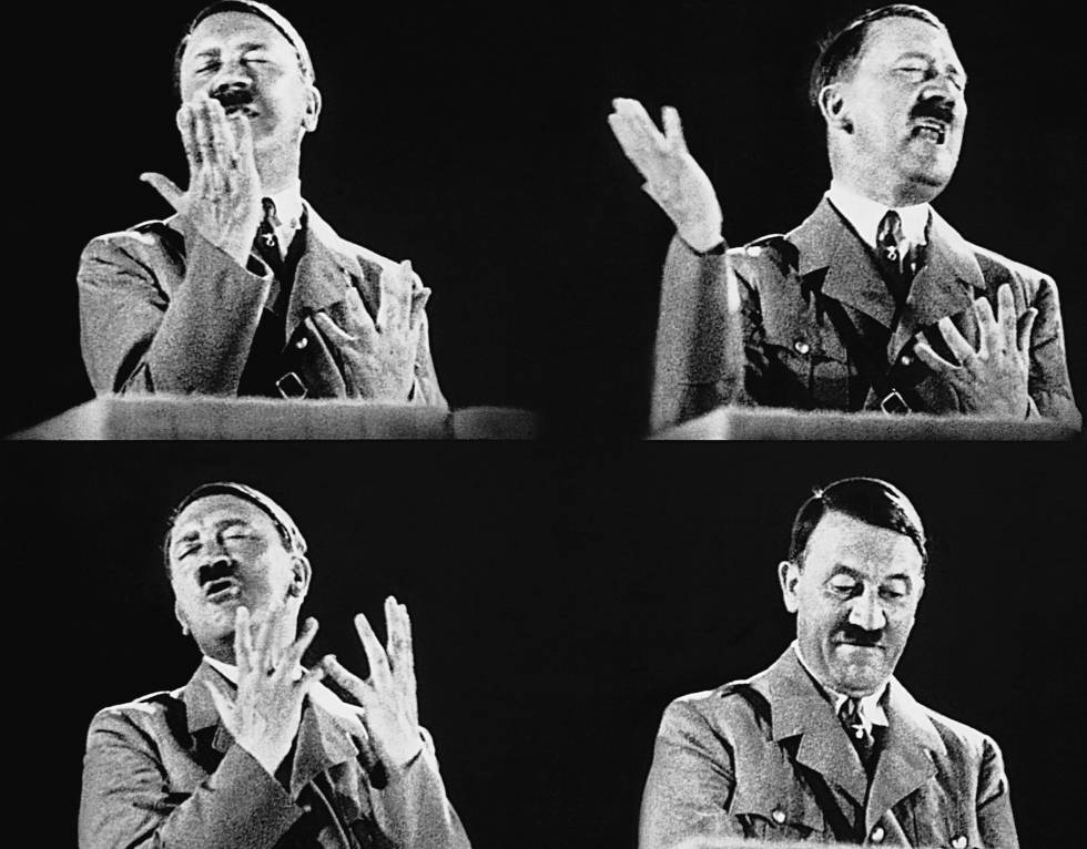 Hitler confiava tanto na sua oratÃ³ria que participou de mais de 500 atos eleitorais, a maioria comÃ­cios.