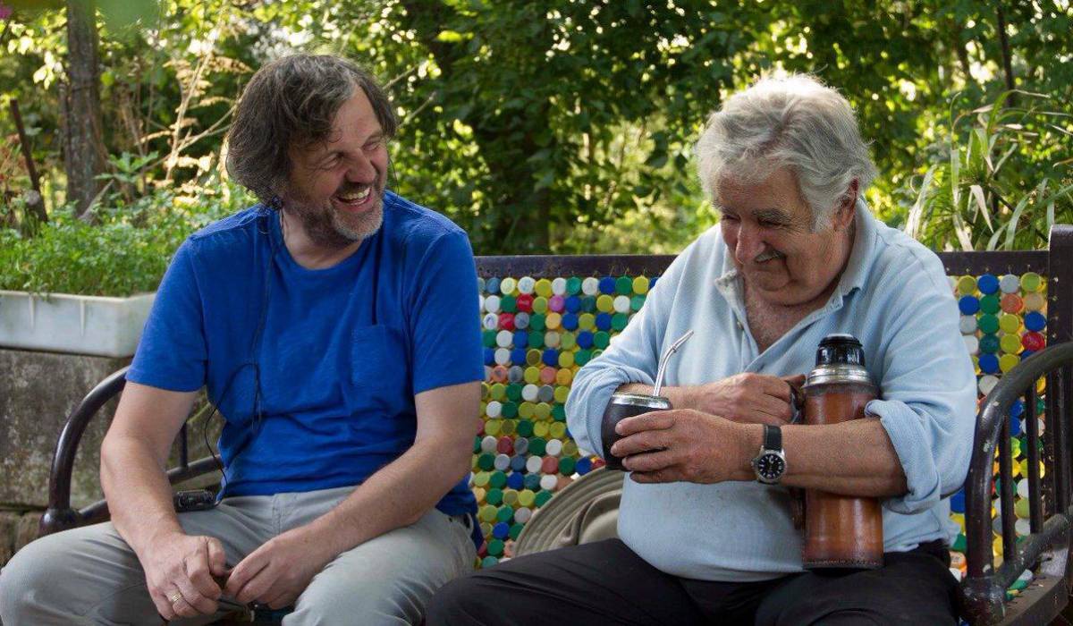 Kusturica y Mujica durante el rodaje de 'El Pepe'