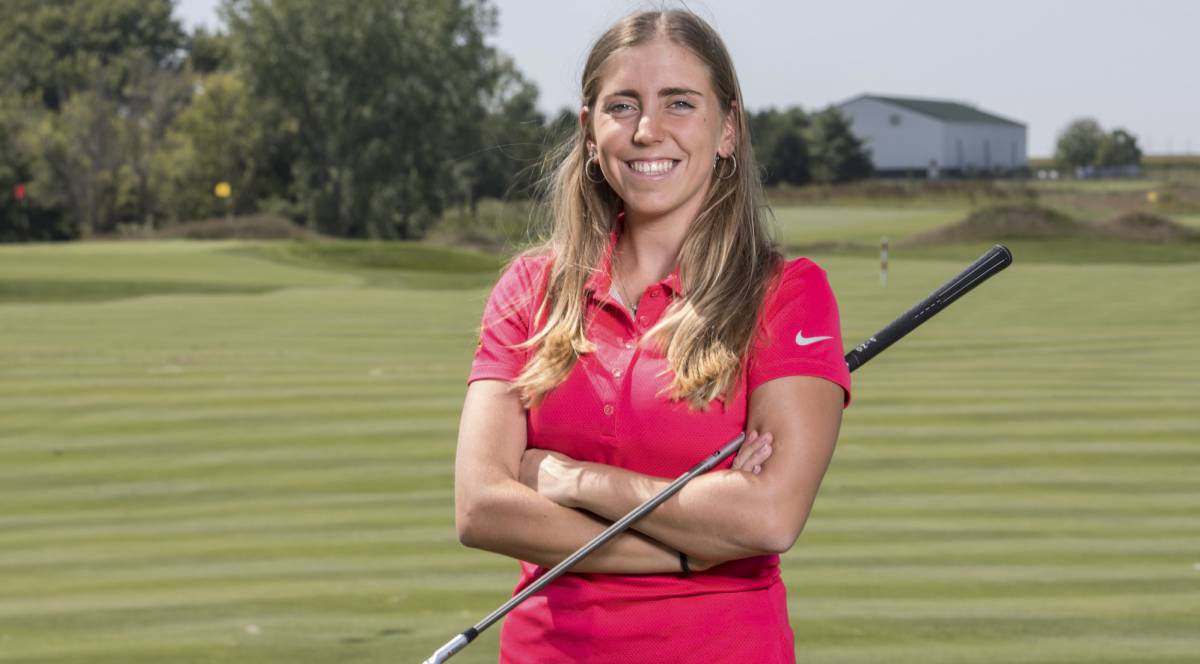 Celia BarquÃn, en una imagen de la Universidad de Iowa.