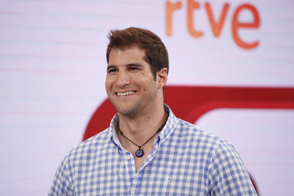 Julián Contreras en la presentación de su colaboración con el programa 'Corazón' de TVE.