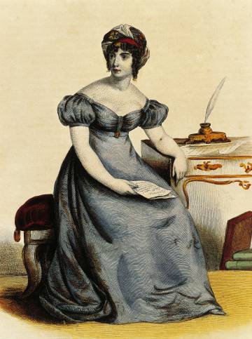 Retrato de Anne-Louise Germaine Necker, baronesa de StaÃ«l-Holstein.