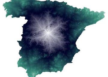 Unidos por fractales: las animaciones que muestran cómo nos conectan las carreteras