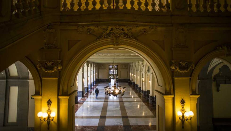 Interior del edificio del Tribunal Supremo. 