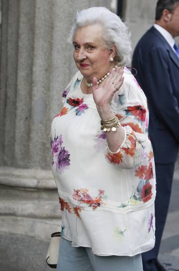 La infanta Pilar de Borbón, en 2016.