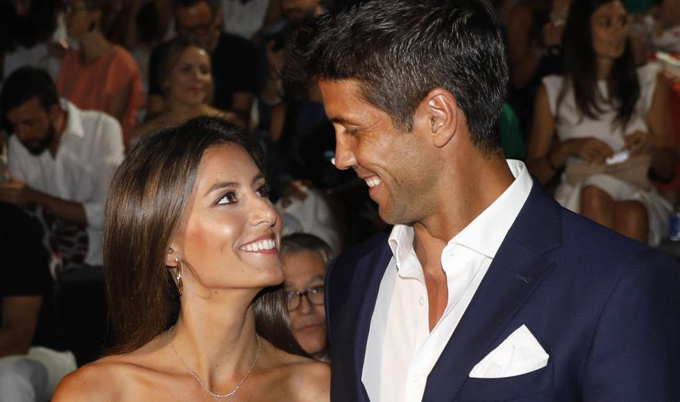 Ana Boyer y Fernando Verdasco el pasado 8 de julio en un desfile en Madrid.