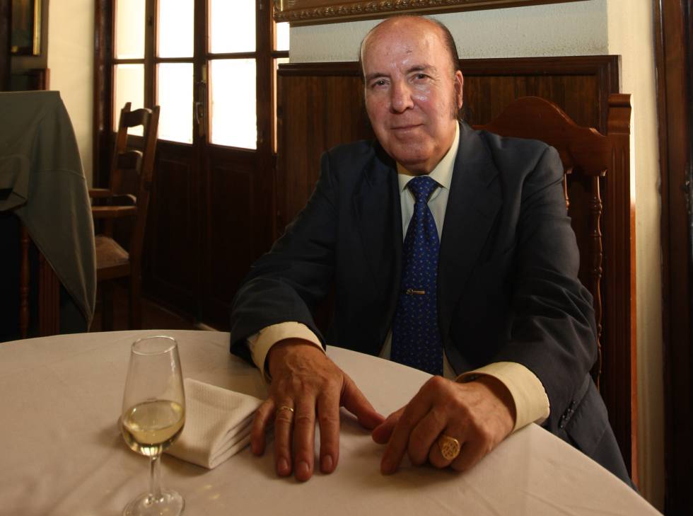 El humorista Chiquito de la Calzada en el restaurante Chinitas de Málaga.