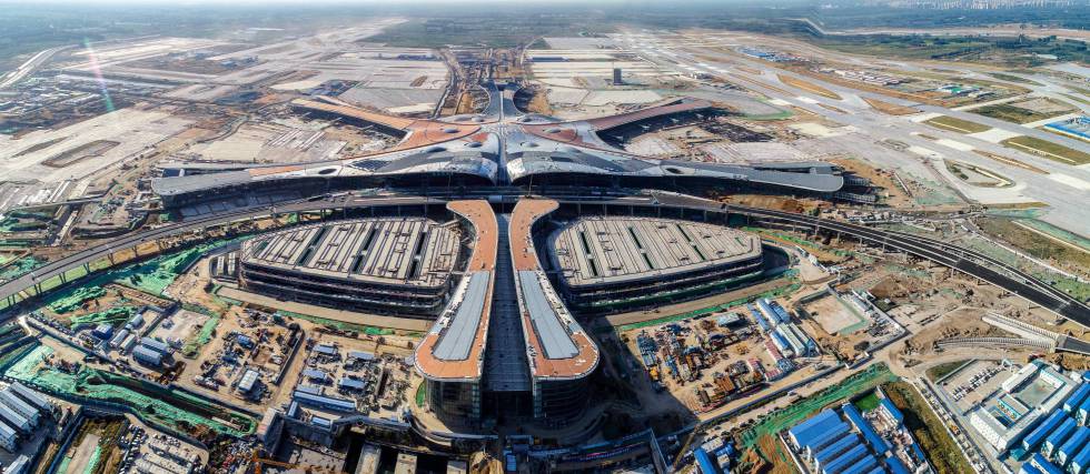 Panorámica del nuevo aeropuerto de Pekín.