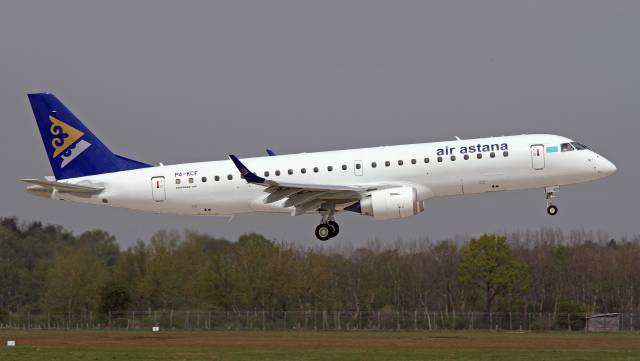 Un modelo de Air Astana como el de Lisboa.