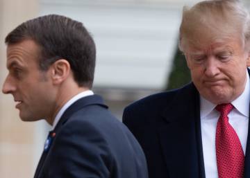 Trump echa en cara a Macron la ayuda americana en la Segunda Guerra Mundial