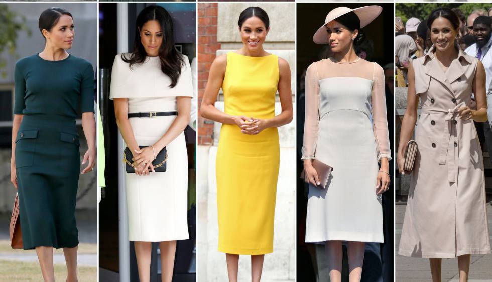 Meghan Markle, en distintos 'looks' como duquesa de Sussex.