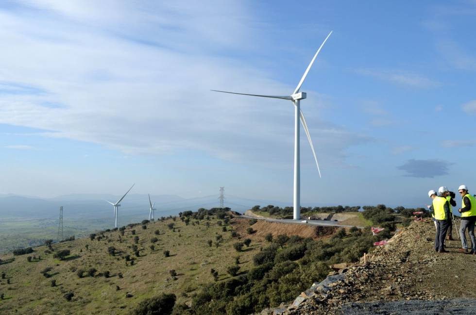 El parque eÃ³lico Merengue de Plasencia (CÃ¡ceres).