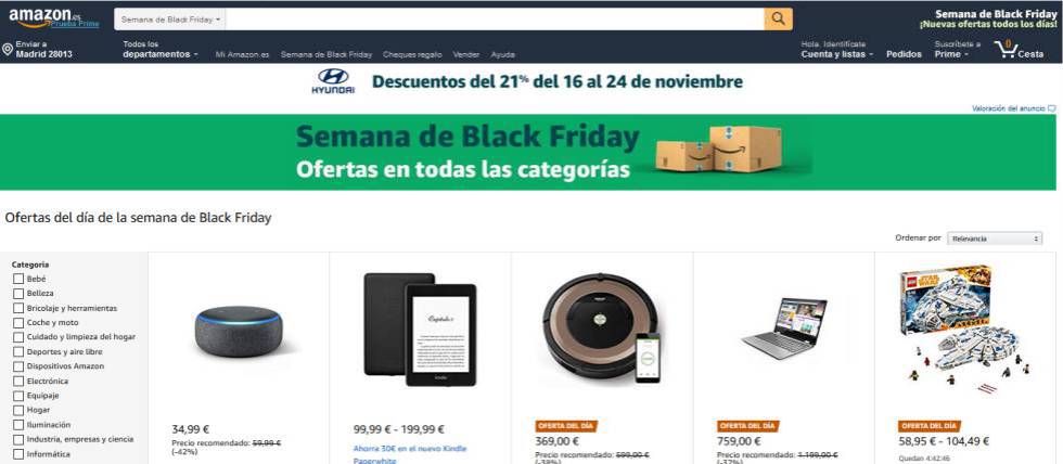 amazon ofertas black friday 2018