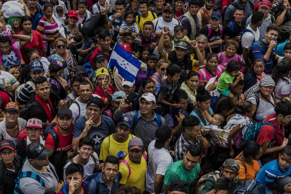 Fotos Todo o caminho da caravana migrante rumo aos Estados Unidos