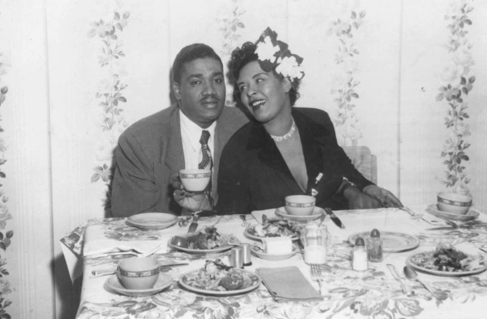 Billie Holiday, junto a su segundo esposo, Louis McKay, en 1946.