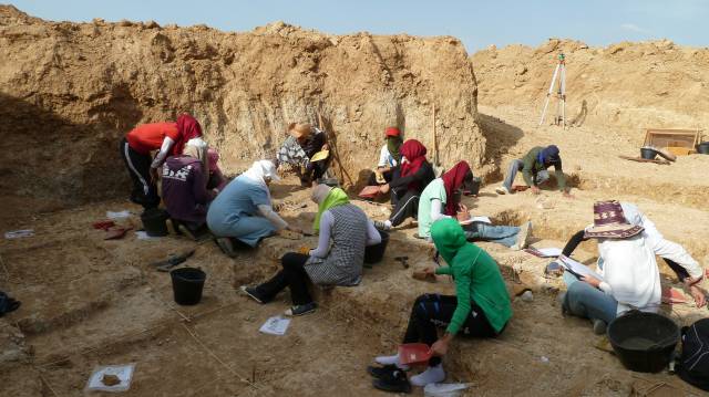 Excavación arqueológica en Argelia.