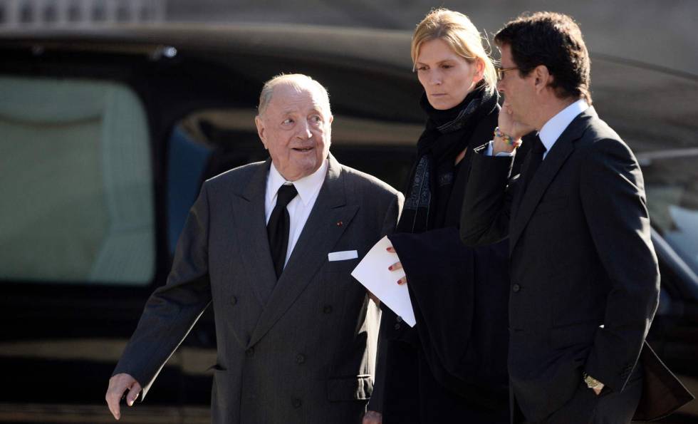 Albert FrÃ¨re junto a su hija Segolene, en una foto de 2014.