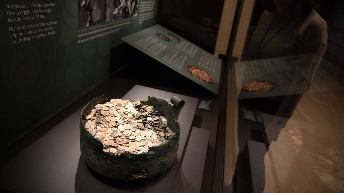 El caldero, en el Museo Arqueológico Nacional.