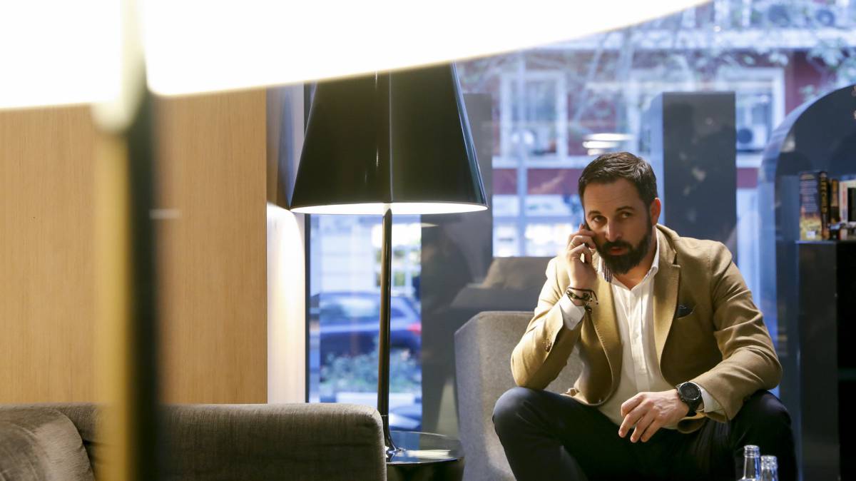 Santiago Abascal, este miércoles en Madrid.