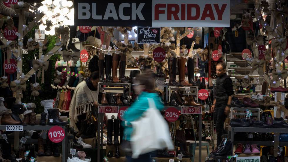 Black Friday en un comercio de Madrid.