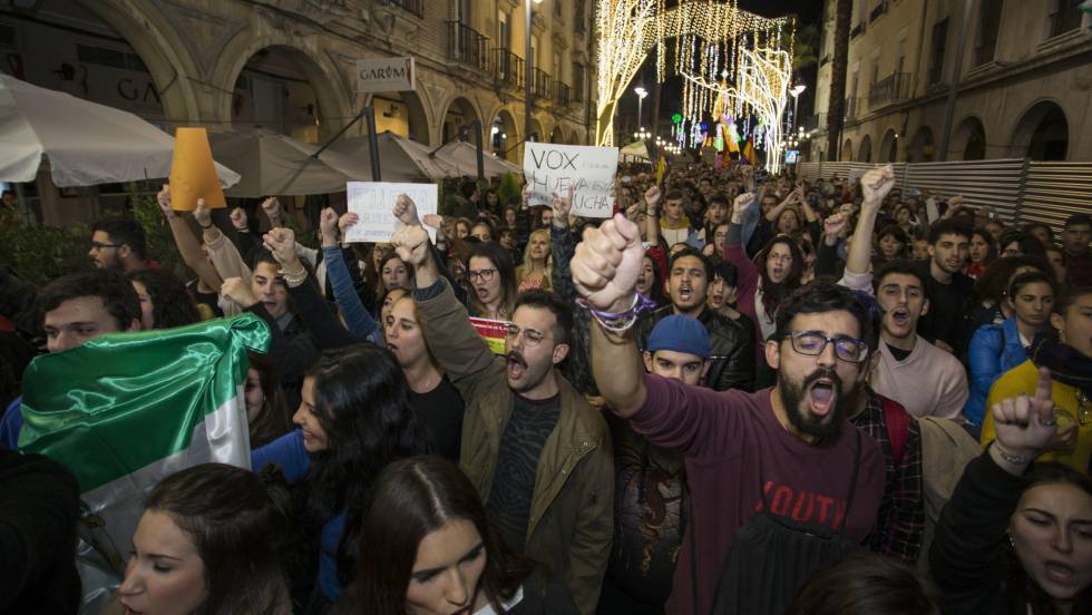 Manifestación contra Vox en Huelva el pasado día 5.rn 