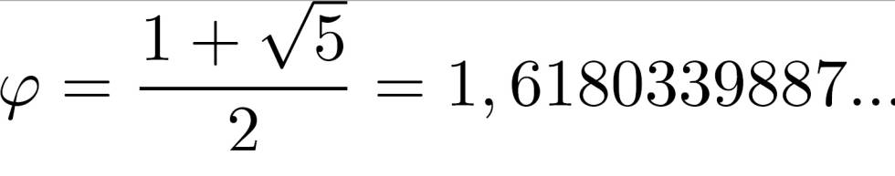 Una curiosidad desconocida del número áureo