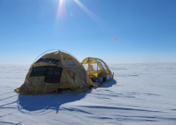 El Trineo de Viento llega a una zona desconocida de la Antártida