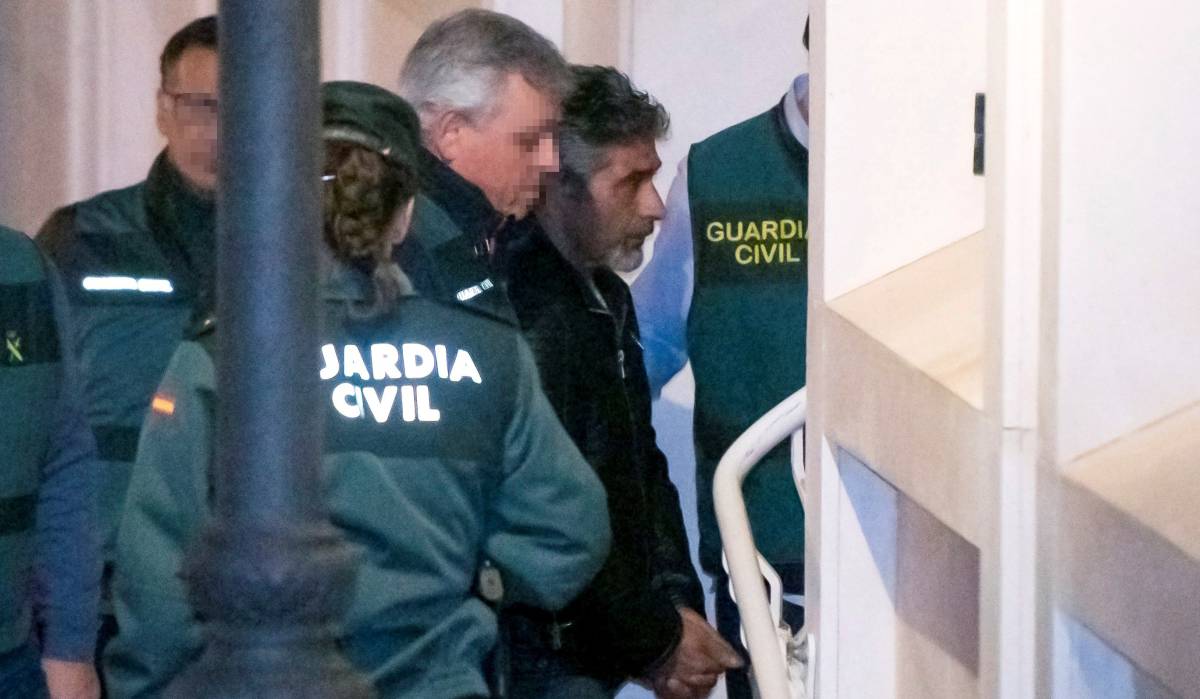 Montoya, a su llegada a los juzgados de Valverde del Camino, en Huelva.