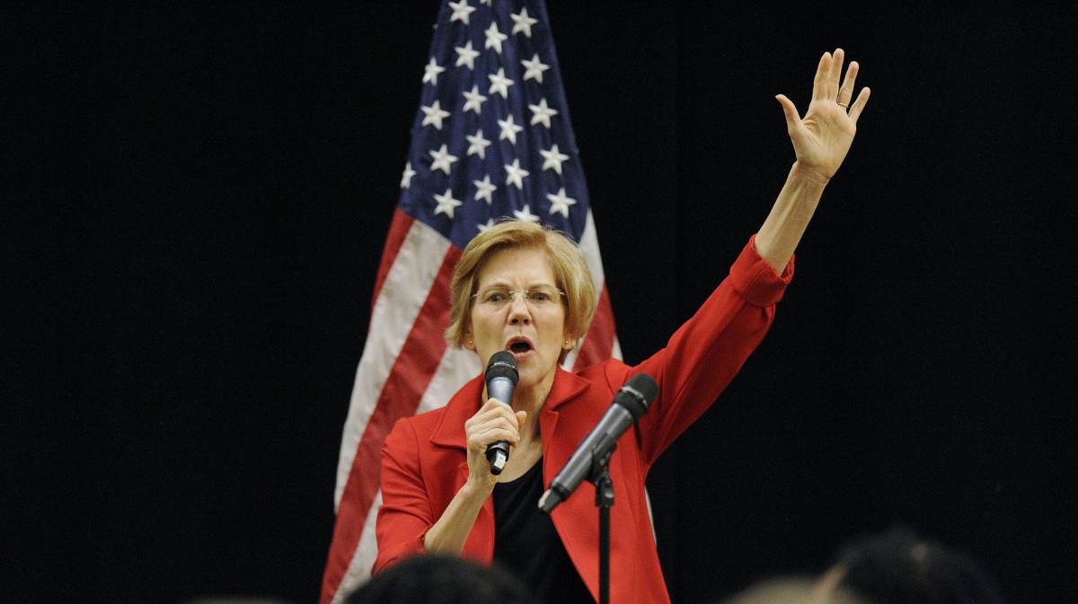 La senadora demócrata Elizabeth Warren.