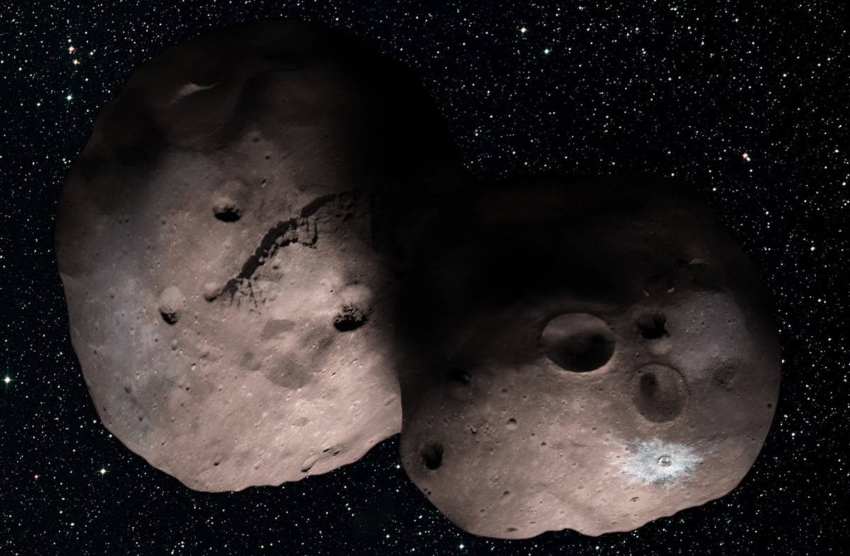 Recreación del aspecto de Ultima Thule.