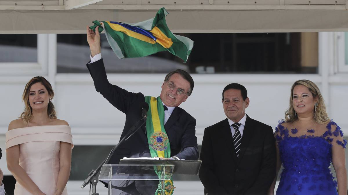 Bolsonaro, este martes en su discurso.