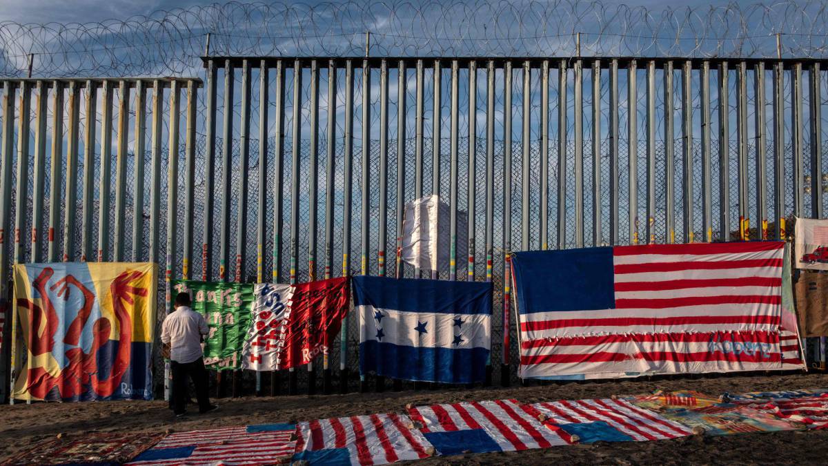 La frontera entre México y Estados Unidos, vista desde Tijuana.