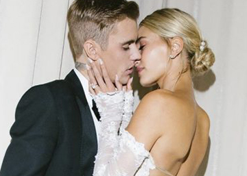 La conservadora frase que Hailey Bieber ha bordado en su velo de novia