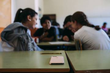 Alunos durante uma aula de educação sexual em uma escola pública de Avilés.