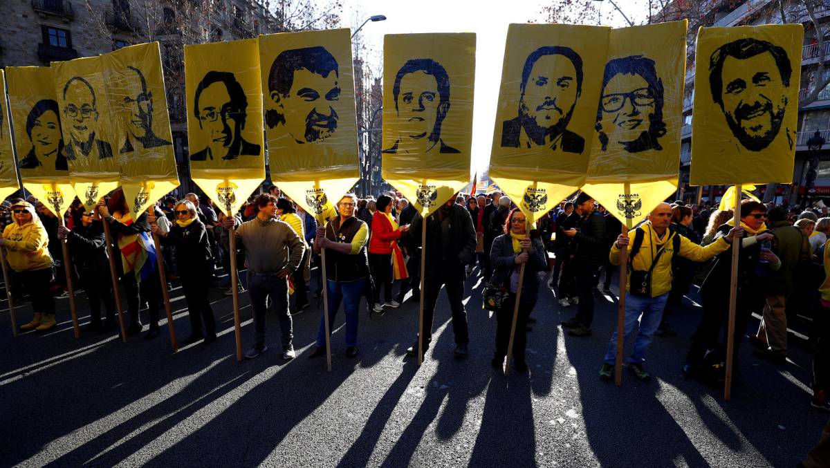 Manifestación en Barcelona, este sábado.