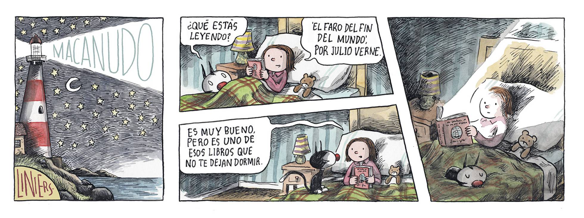 [Liniers] Libros que no te dejan dormir… – Datos a tutiplén