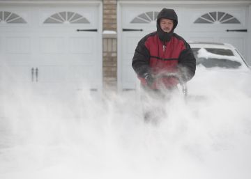 Escena invernal en Canadá. 