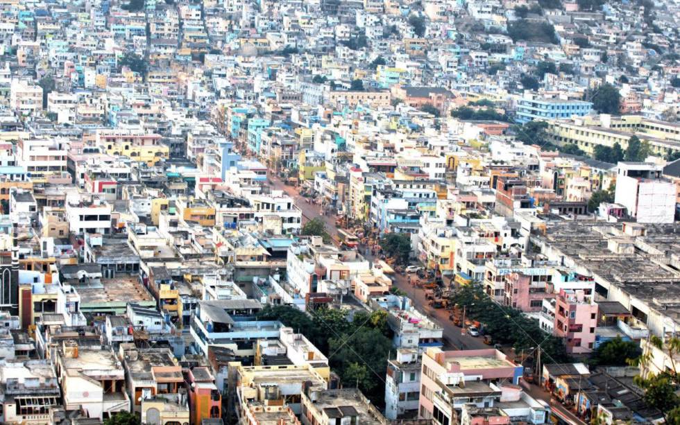 La ciudad india de Vijayawada, cercana a uno de los territorios del tigre, ha ganado la mayoría de sus 800.000 habitantes en las últimas décadas.