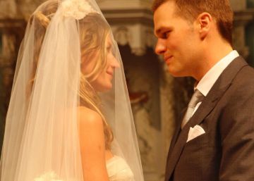 Gisele Bündchen y Tom Brady, el día de su boda en 2009. 