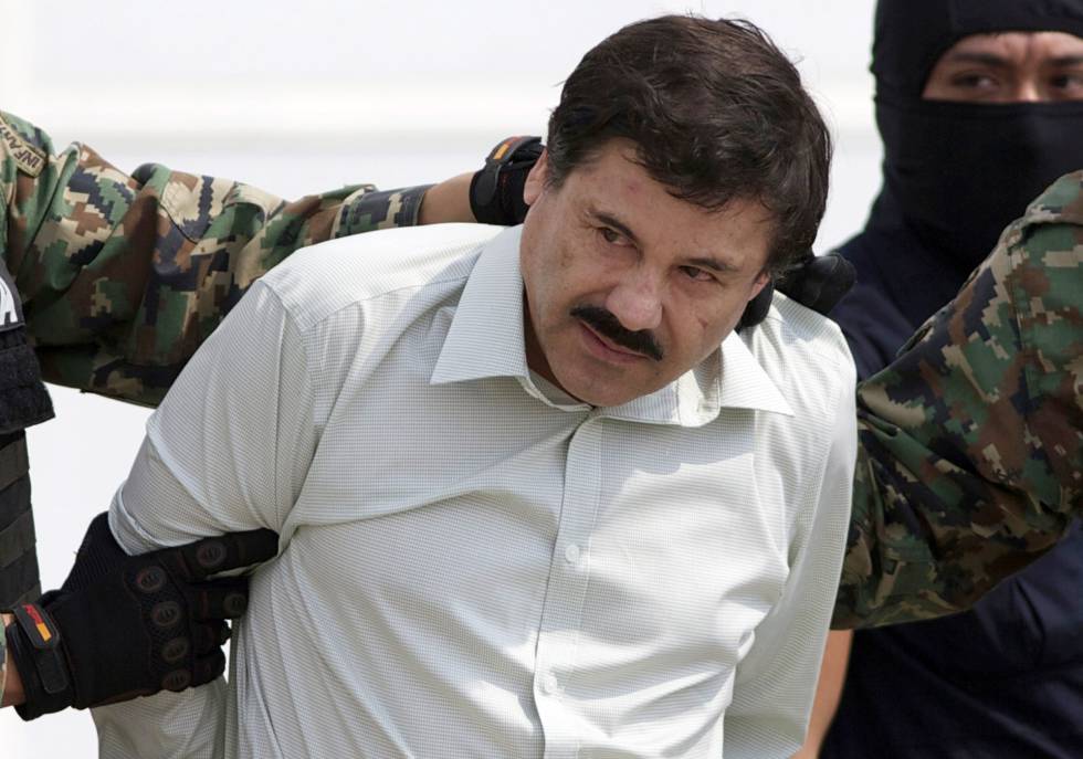 El Chapo Guzman, tras su captura en 2014.