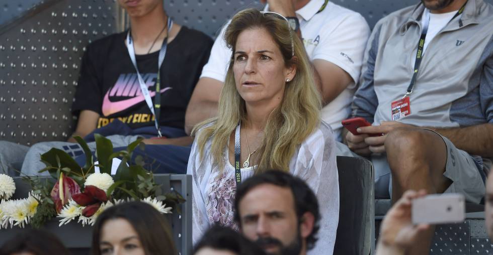 Arantxa Sánchez Vicario, en un partido de tenis.