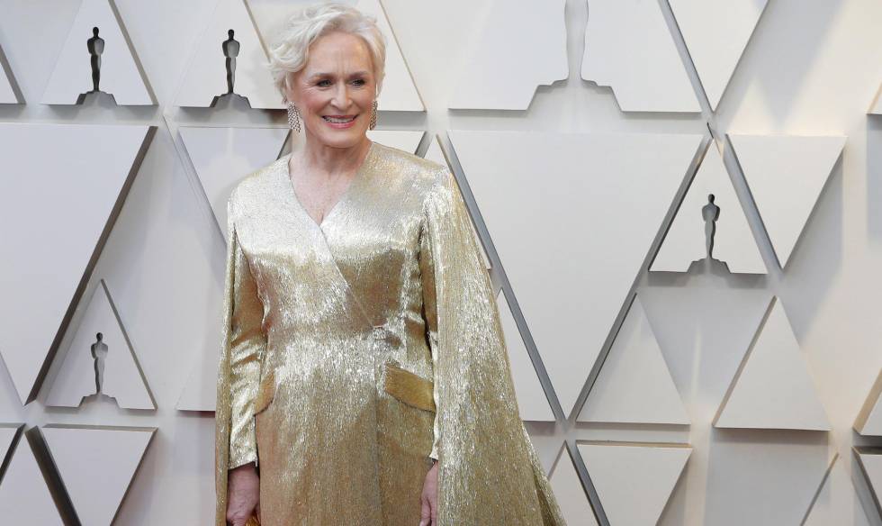 Glenn Close, a su llegada a los Oscar.