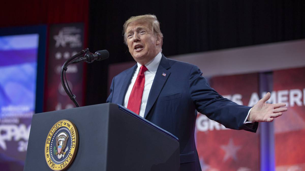 Donald Trump, el sábado en Washington.