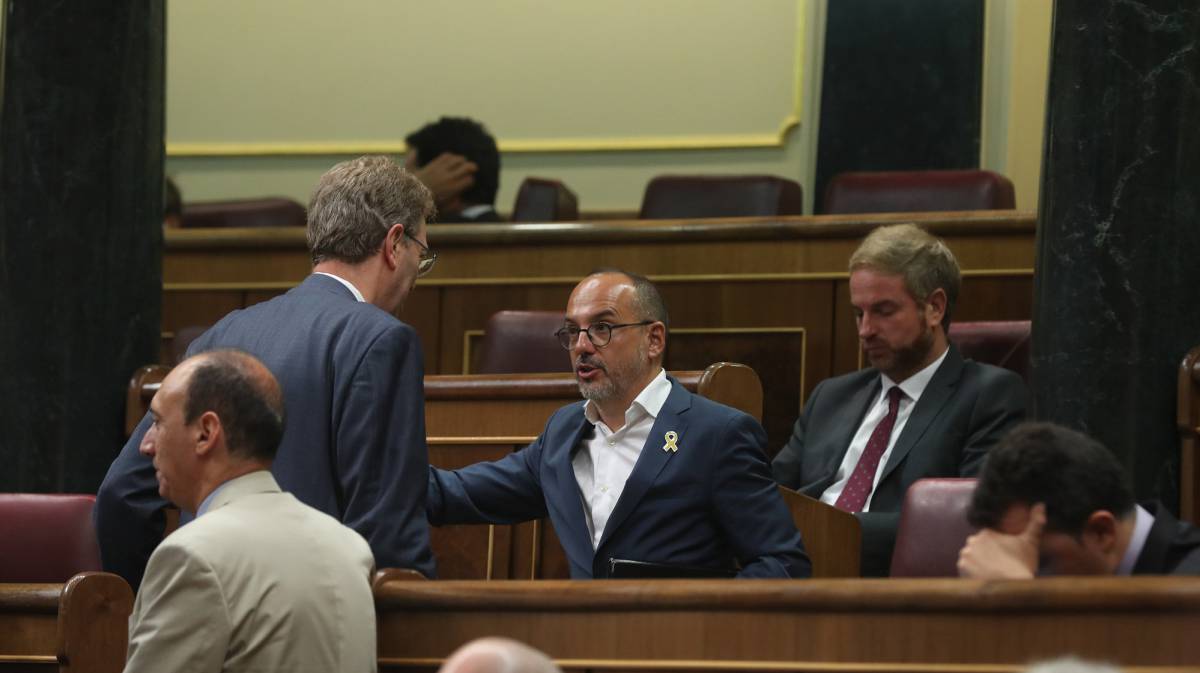 Los diputados Campuzano y Bel.