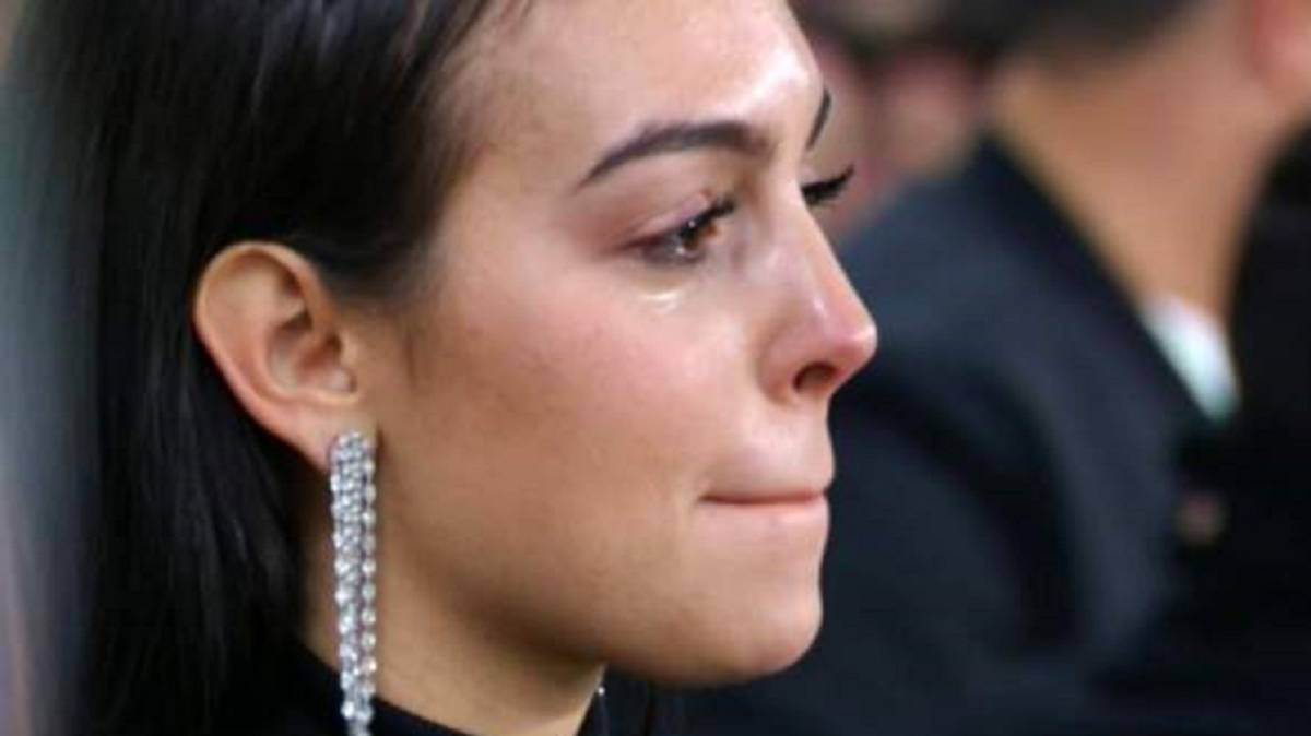 Rodríguez, emocionada durante el partido entre la Juventus y el Atlético.