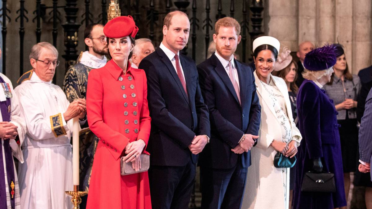 Los duques de Cambridge y los de Sussex.